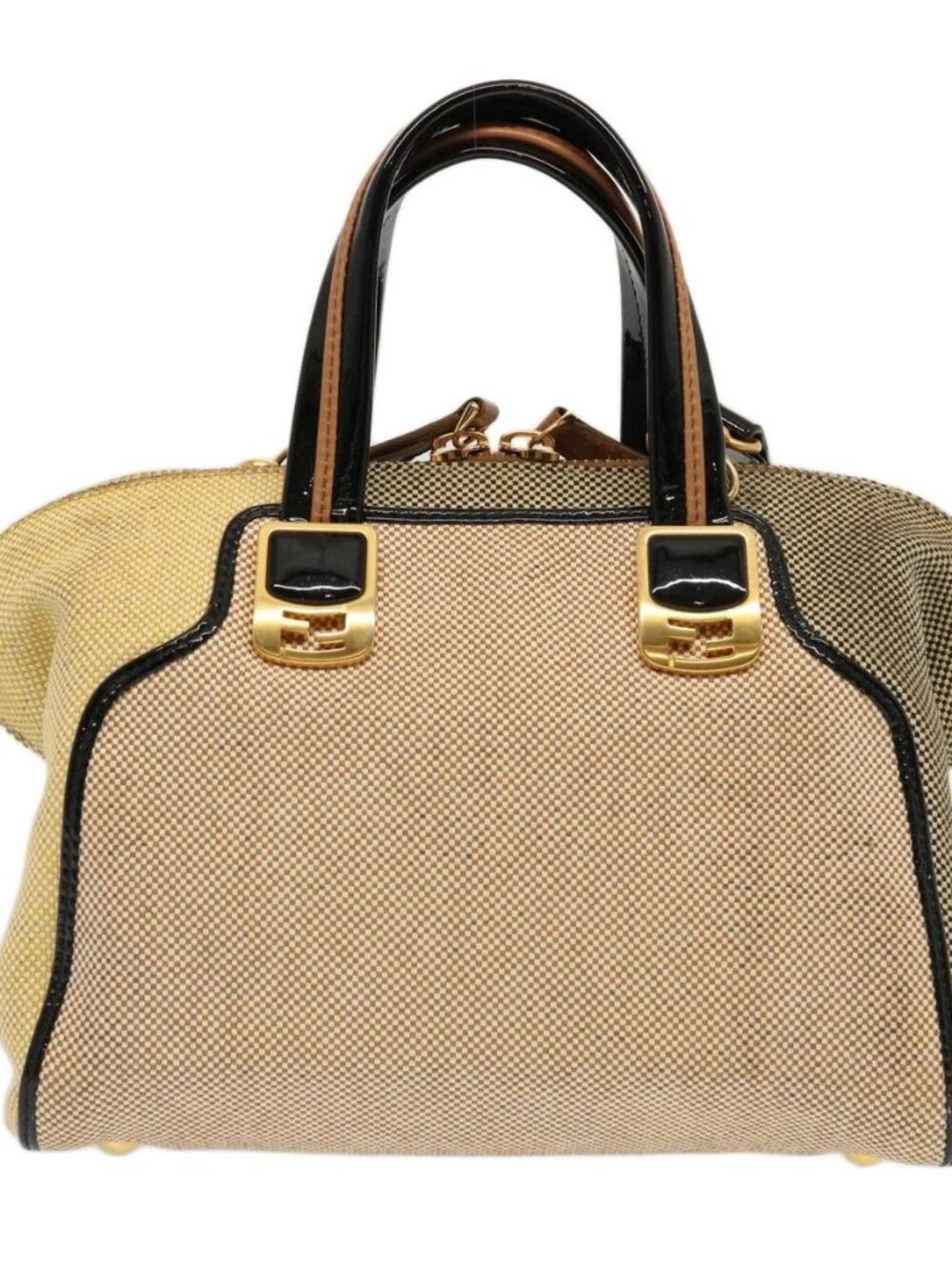 FENDI Hand Bag Canvas 2way Beige - Picture 3 of 16